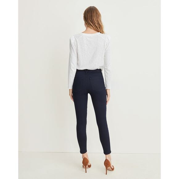 VERONICA BEARD Debbie Ankle Skinny High Rise Jean Dark Wash Button Fly Womens 24 - Picture 3 of 15